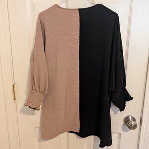 2 Tone Tunic Blouse